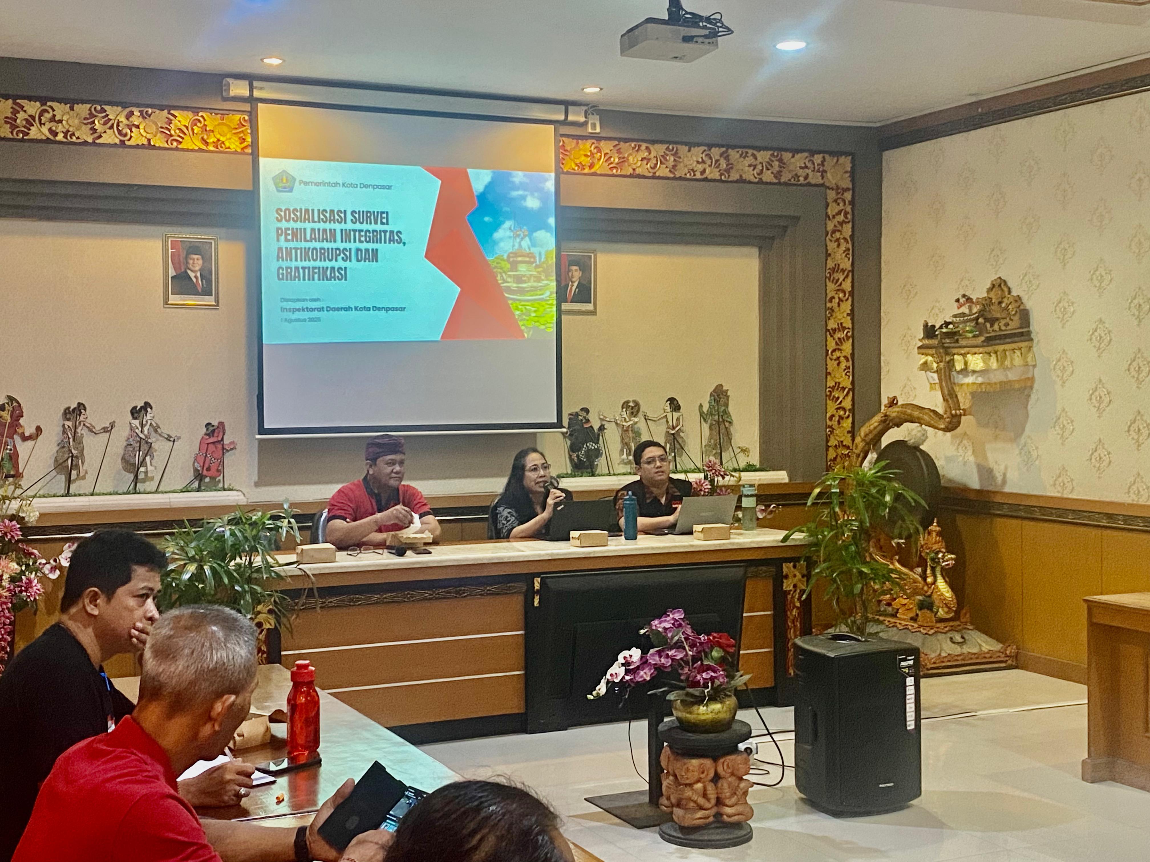  Rapat Sosialisasi terkait Survey Penilaian Integritas, Antikorupsi dan Gratifikasi.