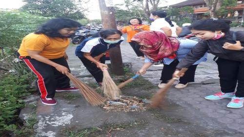 Jumat Bersih Lokasi exs Pasar Loak Jl Gunung Agung Denpasar