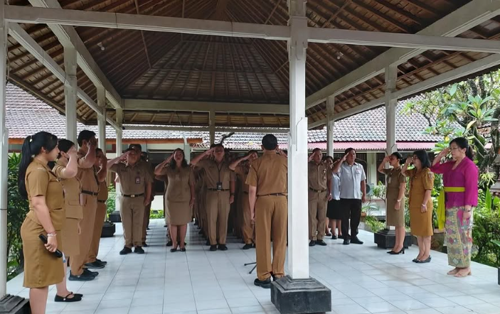 Apel Disiplin pada Inspektorat Daerah Kota Denpasar, 6 Januari 2025