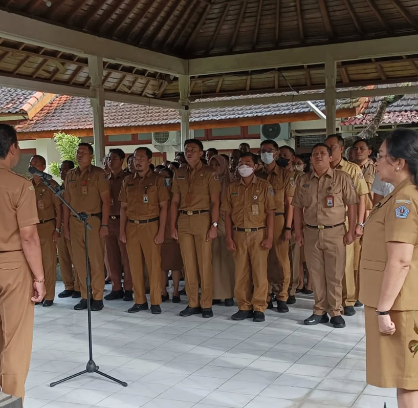 Apel Disiplin pada Inspektorat Daerah Kota Denpasar, 13 Januari 2025