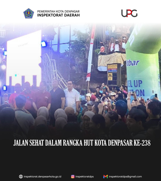 Jalan Sehat rangkaian HUT Kota Denpasar ke-238.