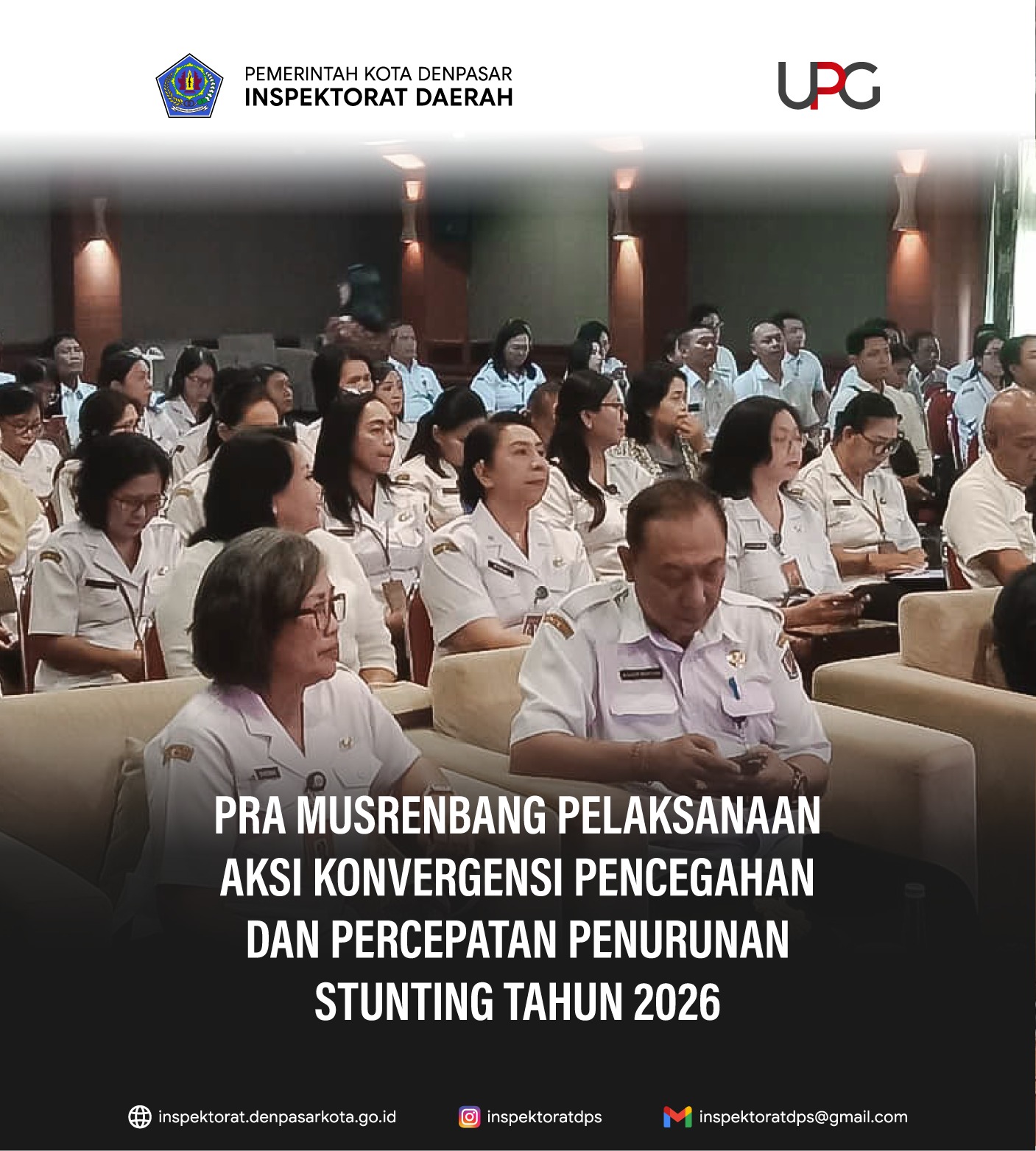 Pra Musrembag Pelaksanaan aksi Konvergensi Pencegahan dan Percepatan Penurunan Stunting Tahun 2026.