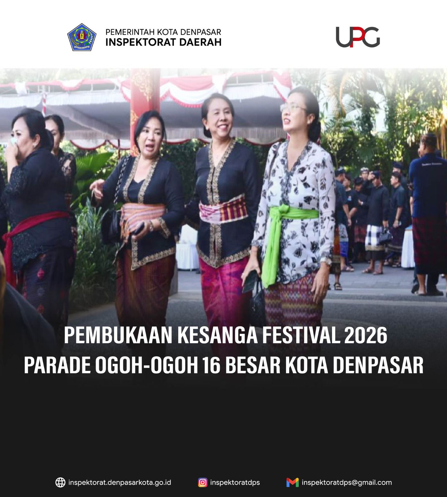 Pembukaan Kesanga Festival 2026 dan Parade Ogoh-ogoh 16 Besar Kota Denpasar .