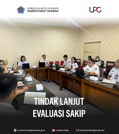 Rapat Koordinasi Tindak Lanjut Evaluasi SAKIP.