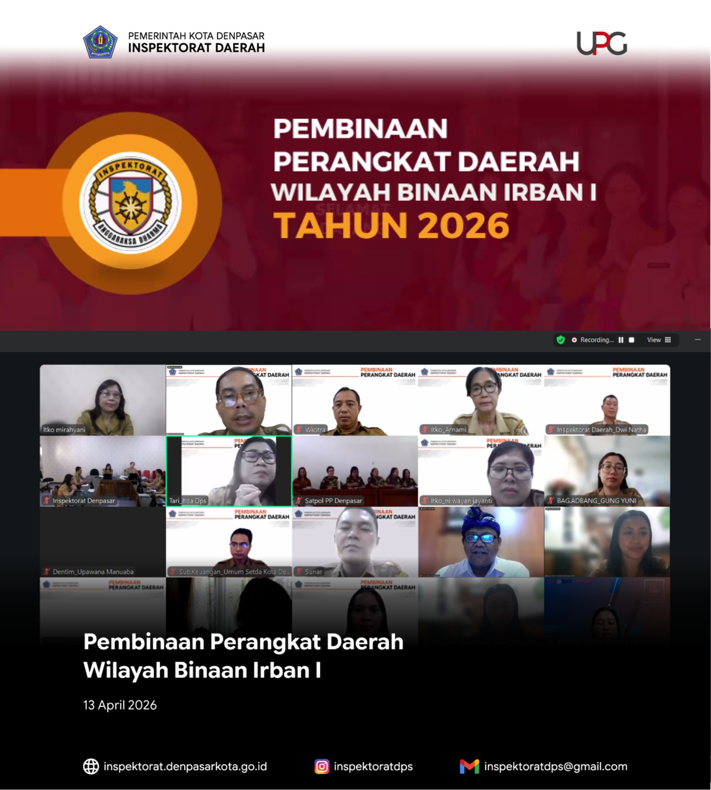 Pembinaan Perangkat Daerah Tahun 2026.