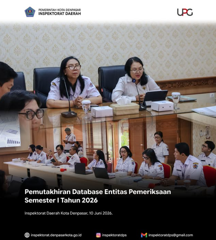 Pemutakhiran Database Entitas Pemeriksaan Semester I Tahun 2026