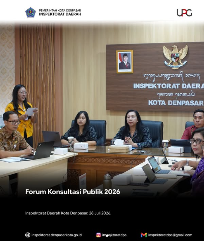 Forum Konsultasi Publik Inspektorat Daerah Kota Denpasar Tahun 2026 