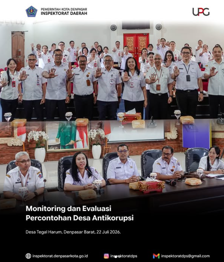 Monitoring Evaluasi Percontohan Desa Antikorupsi, Desa Tegal Harum