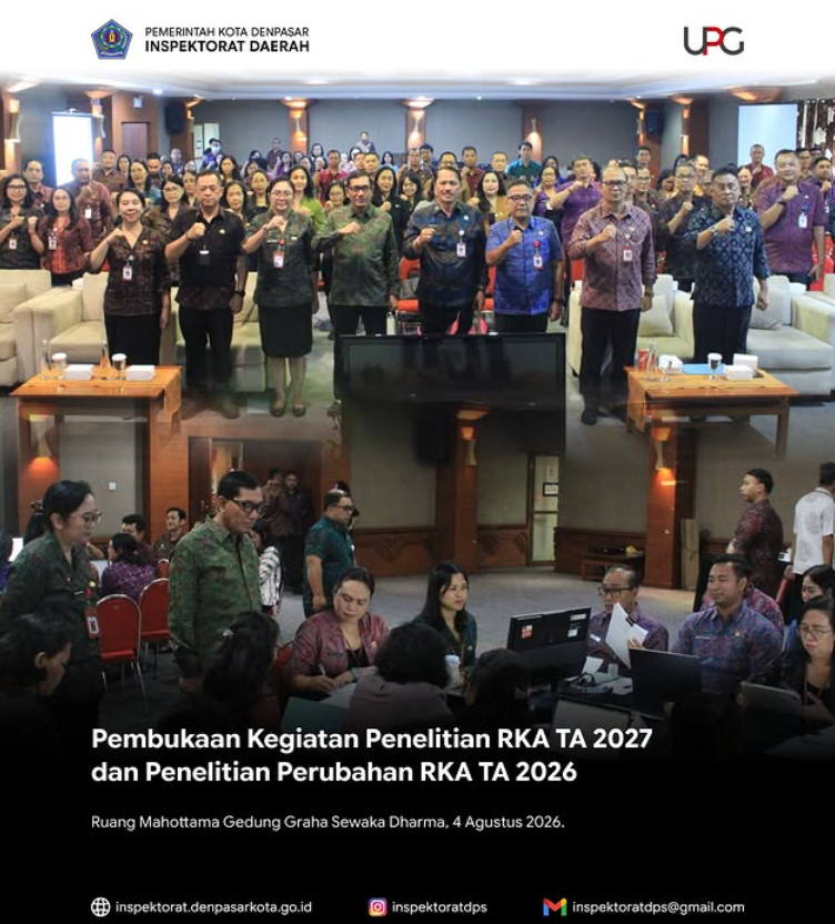 Pembukaan Kegiatan Penelitian RKA TA 2027 dan Penelitian Perubahan RKA TA 2026
