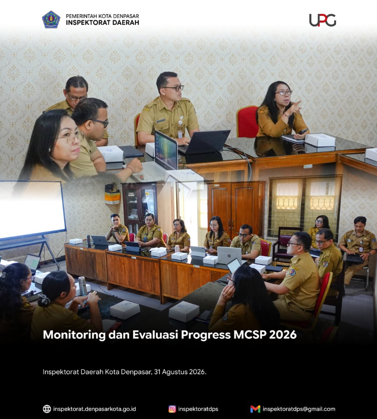 Monitoring dan Evaluasi MCSP 2026.