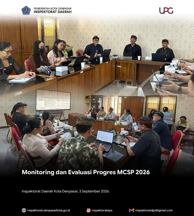 Monitoring dan Evaluasi Progres MCSP 2026.
