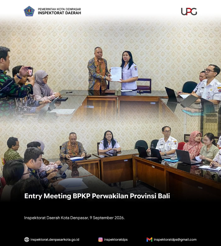 Entry Meeting Evaluasi Maturitas Penyelenggaraan SPIP Terintegrasi Tahun 2026.