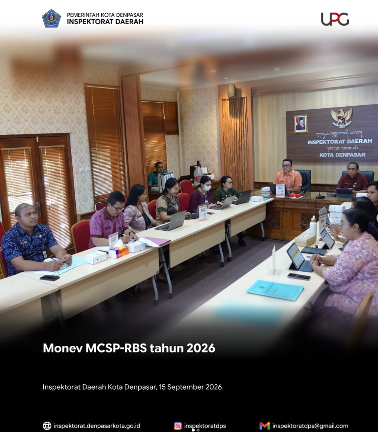 Percepatan pemenuhan indikator dan dokumen bukti dukung MCSP-RBS 2026 Area Pengelolaan BMD dan Area Optimalisasi Pendapatan Daerah